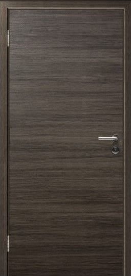 Межкомнатная дверь KAPELLI Eco Дуб Неаполь серый поперечный с алюминиевыми торцами